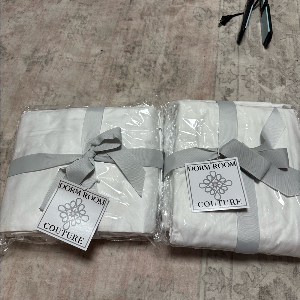 White Bed Skirt extra long